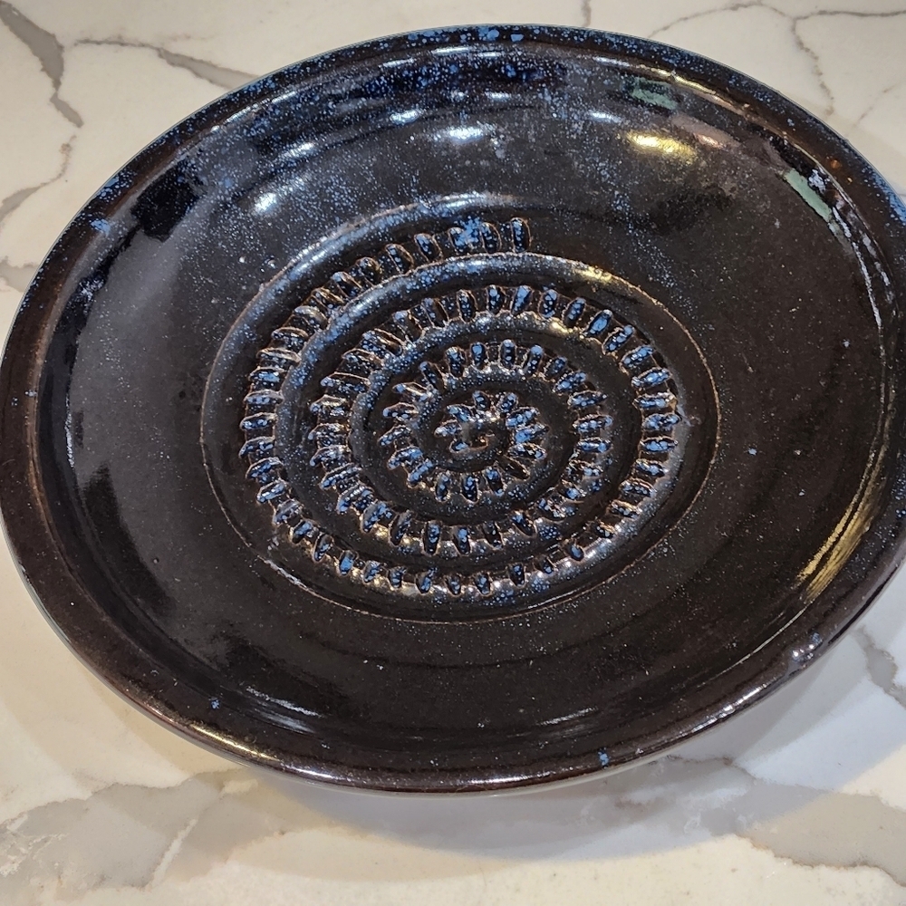 Garlic or Ginger Grater Zester Plate Handmade 2013 by Maggie